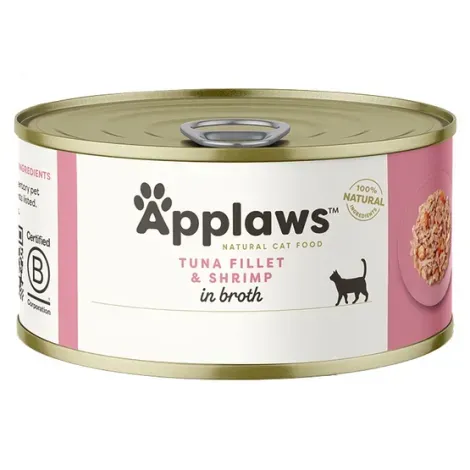 Applaws tuńczyk i krewetki w bulionie 70g