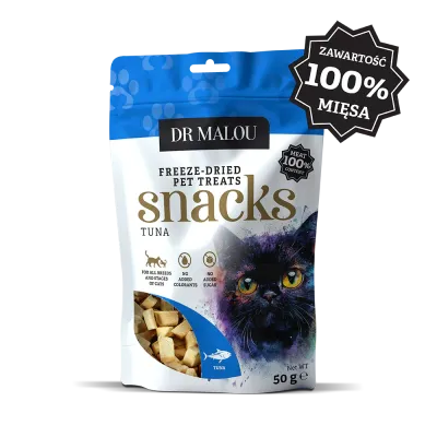 Dr Malou mięsne kostki liofilizowany tuńczyk