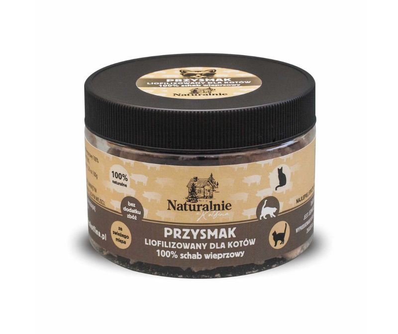 Naturalnie z Kotfina przysmak liofilizowany schab wieprzowy Naturalnie z Kotfina przysmak liofilizowany schab wieprzowy