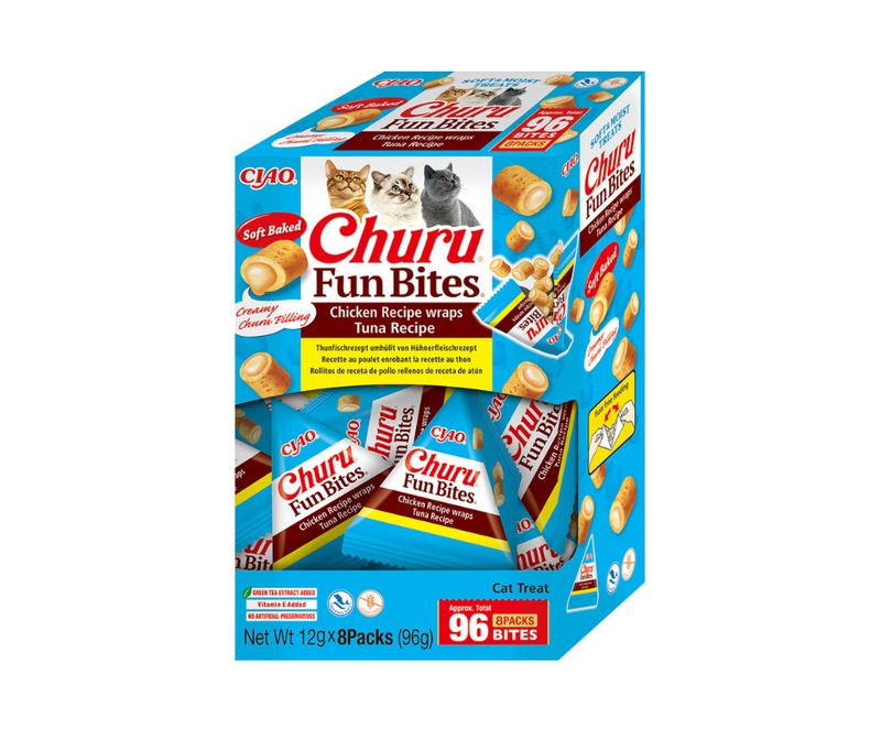 Inaba Churu Fun Bites kurczak z tuńczykiem 8x12g