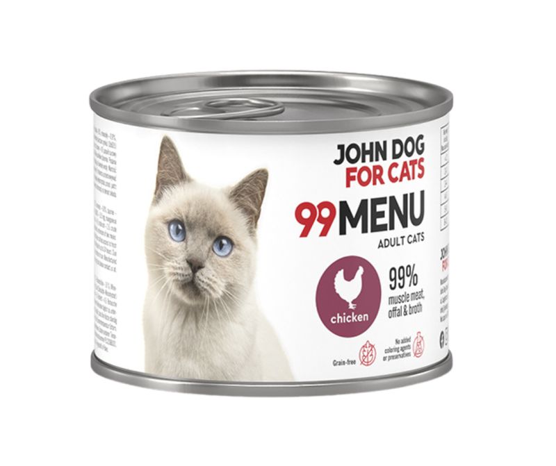 John Dog for cats 99Menu kurczak