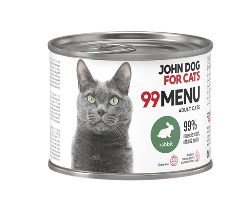 John Dog for cats 99Menu królik