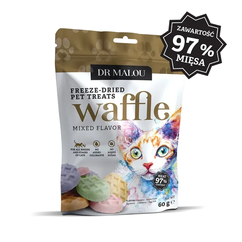 Dr Malou liofilizowane "wafle" mix smaków