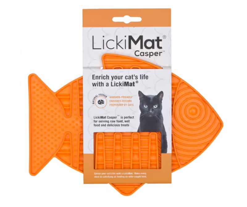 Mata do lizania LickiMat Casper pomarańczowa