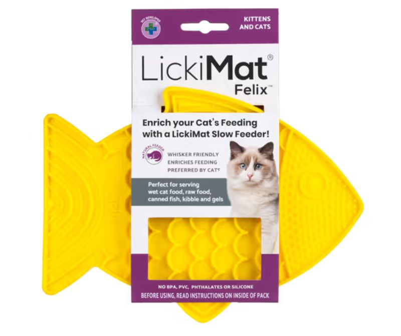 Mata do lizania LickiMat Felix żółta