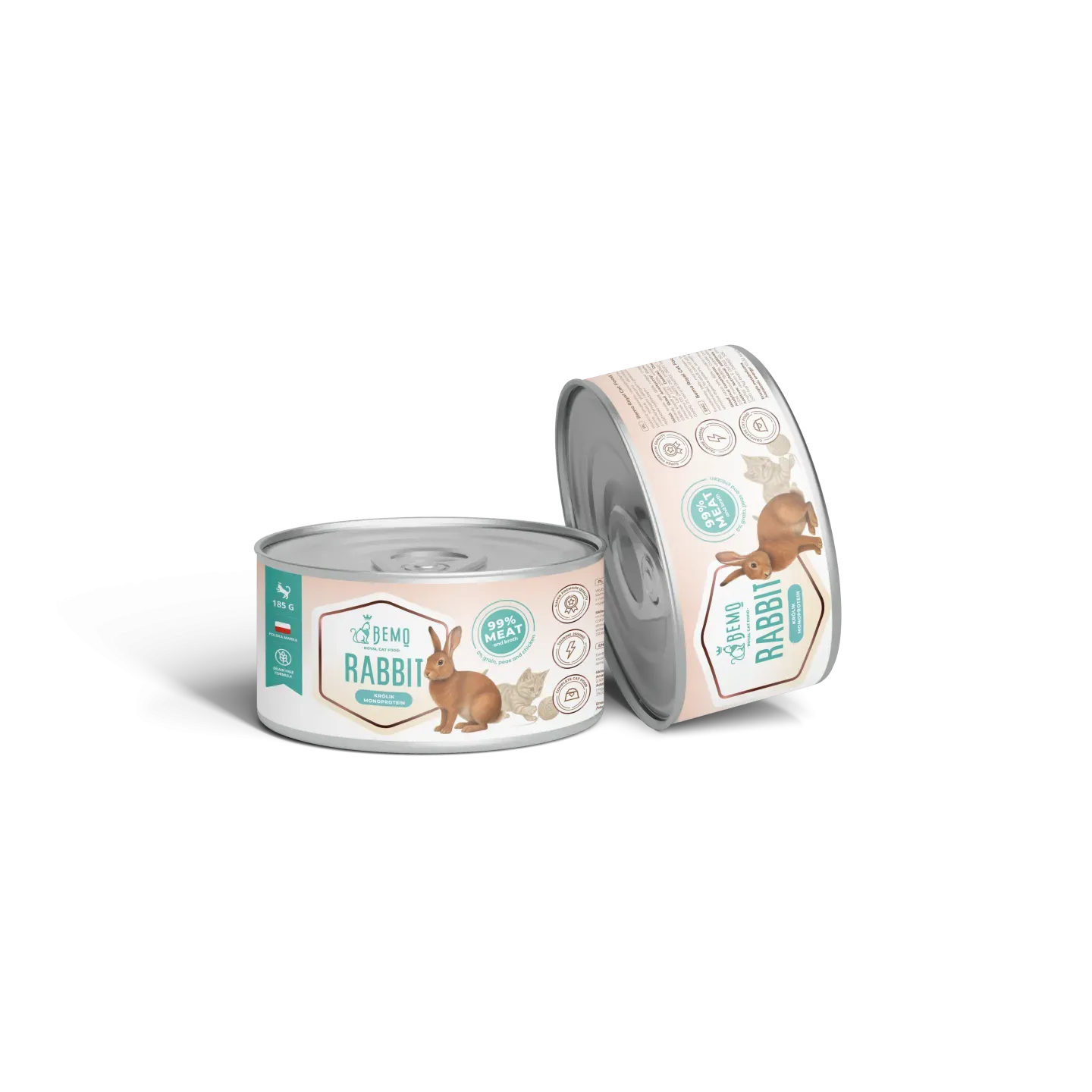 Bemo Royal Cat Food  - karma mokra dla kota z królikiem 185g