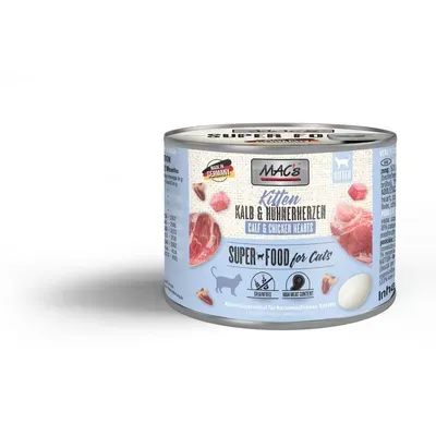 Mac's Kitten cielęcina i serca drobiowe 200g