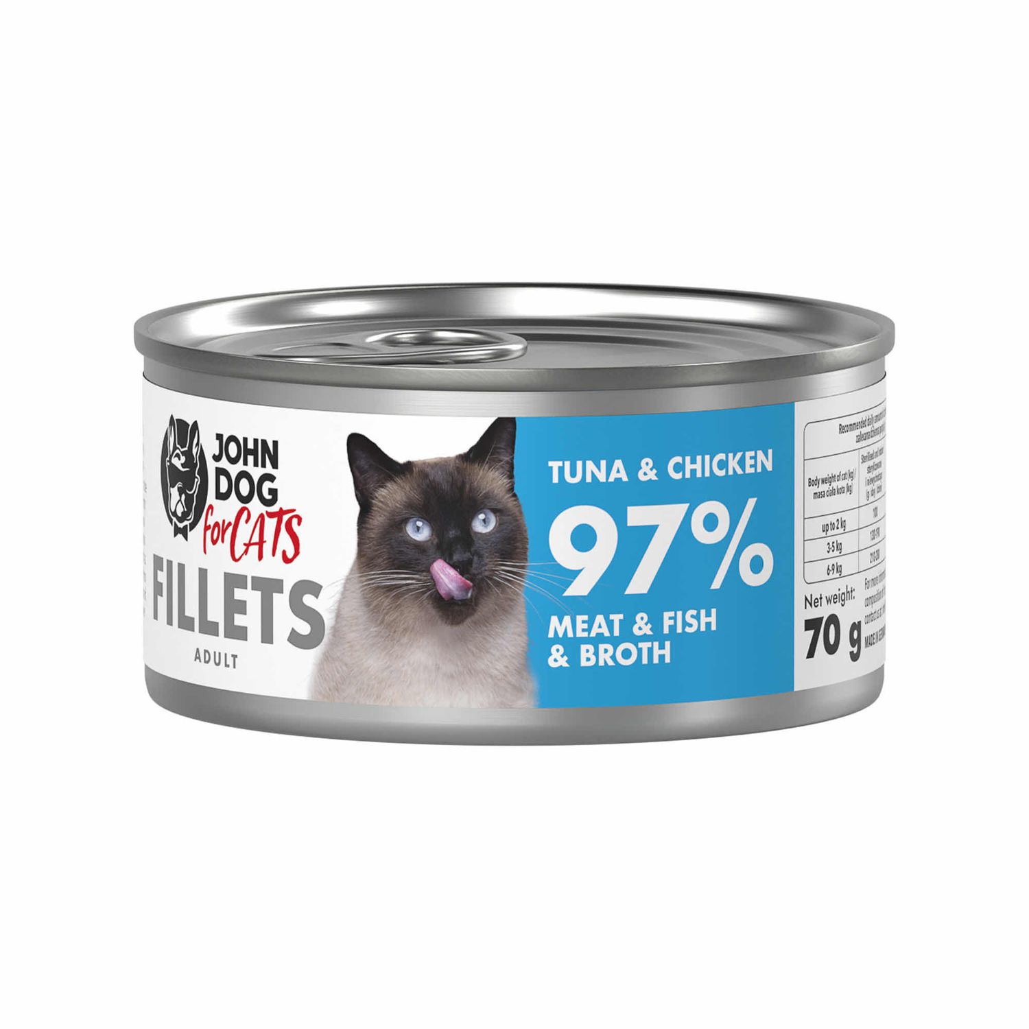 John Dog for Cats fillets kurczak i tuńczyk