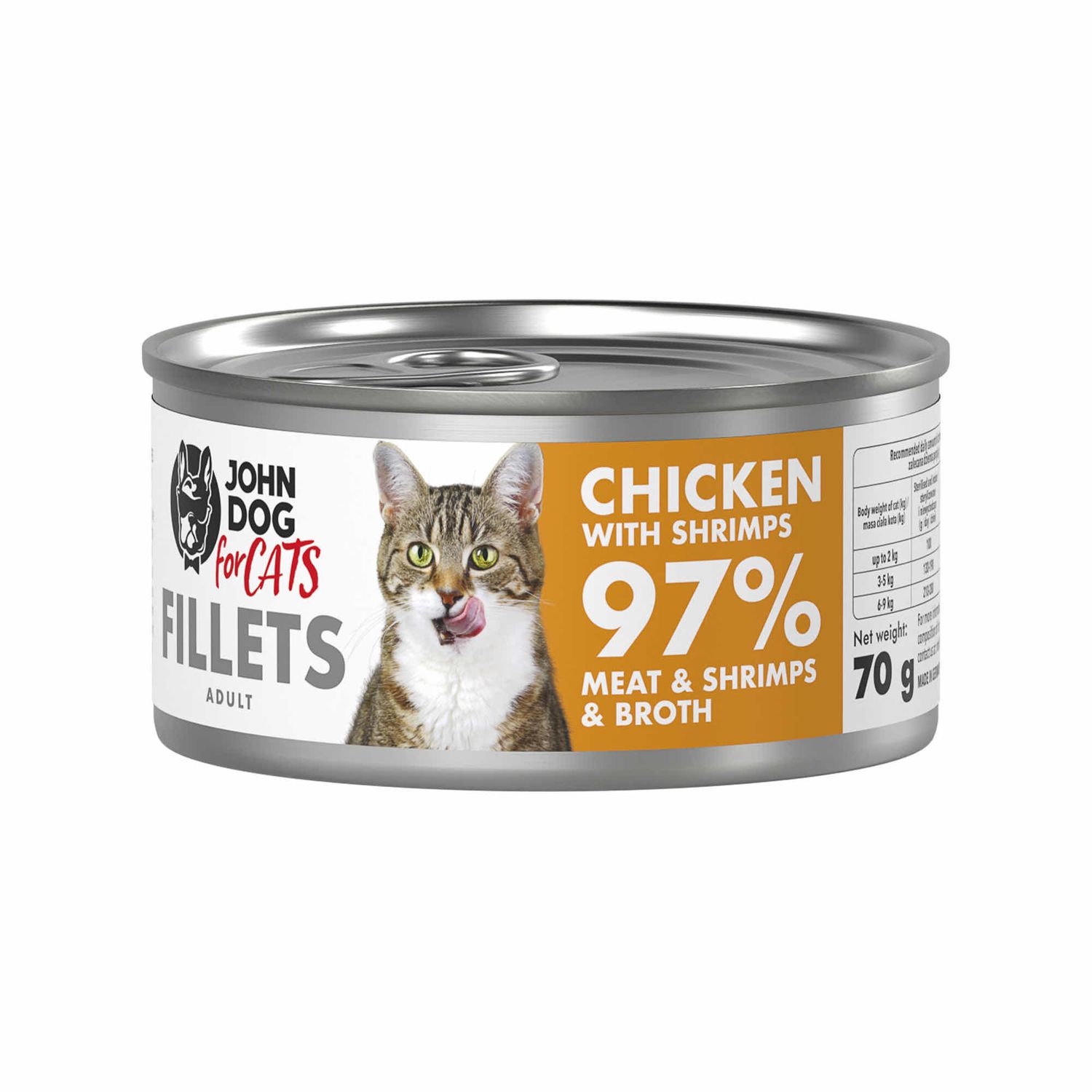 John Dog for Cats fillets kurczak i krewetki