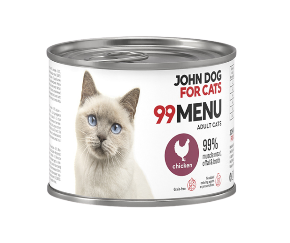 John Dog for cats 99Menu kurczak