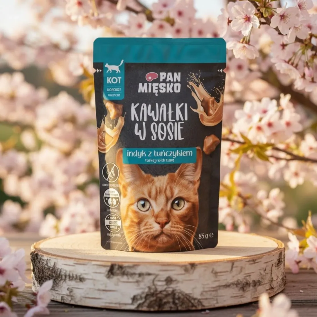 Pan Mięsko Kawałki w sosie indyk z tuńczykiem