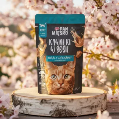 Pan Mięsko Kawałki w sosie indyk z tuńczykiem