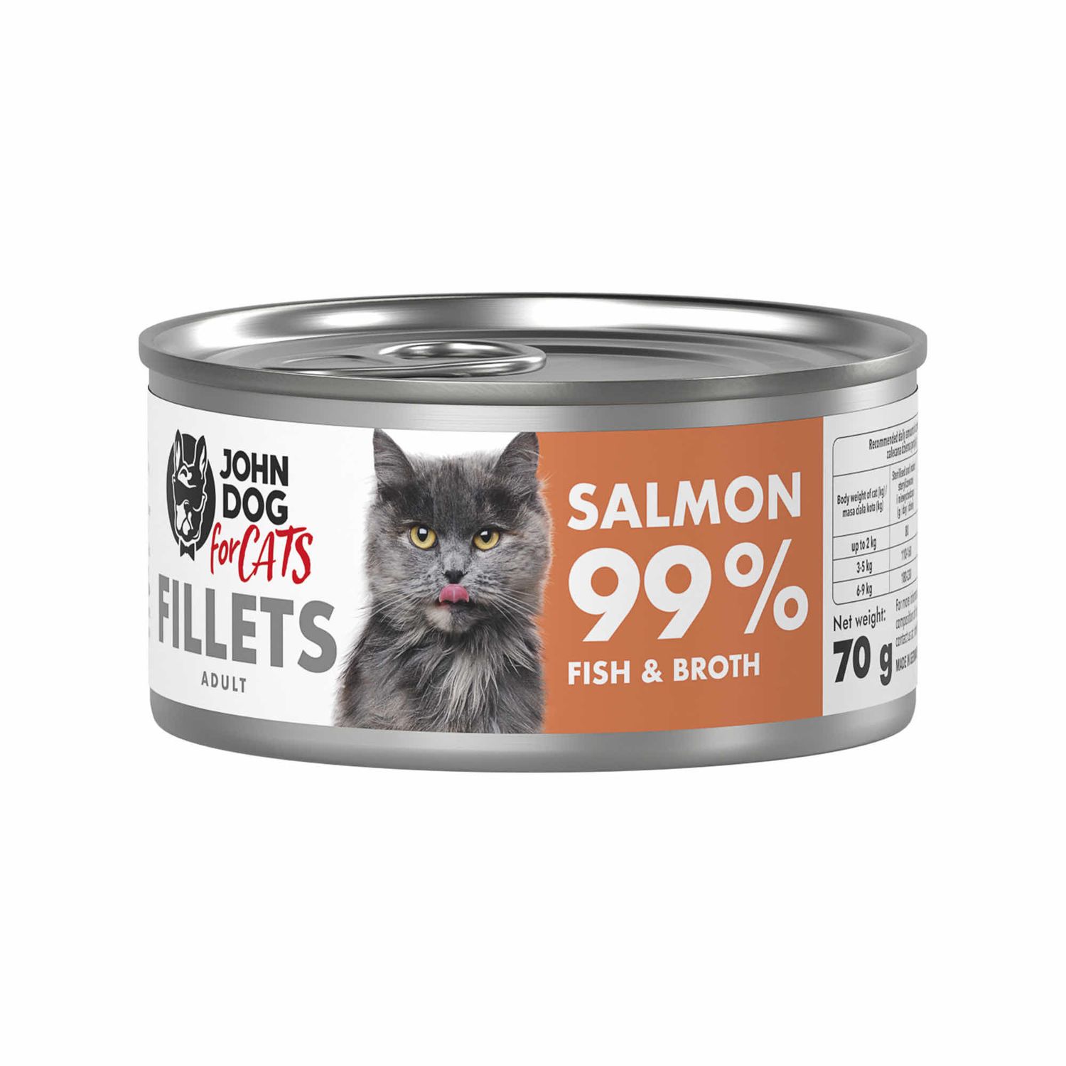 John Dog for cats fillets łosoś
