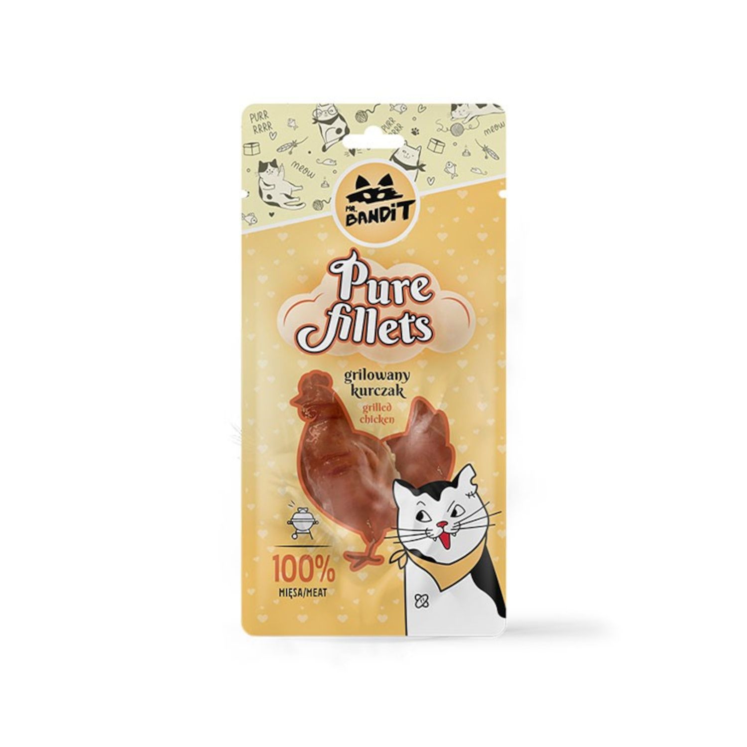Mr. Bandit pure fillets filet dla kota grillowany kurczak