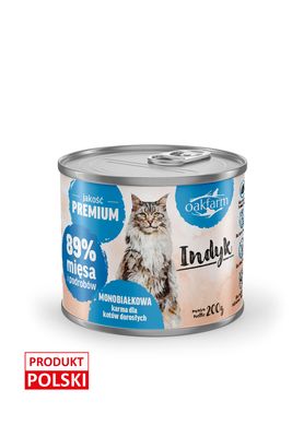 Oakfarm karma mokra indyk 200g