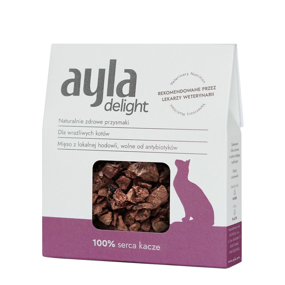 AYLA delight serca kacze przysmak liofilizowany 28g
