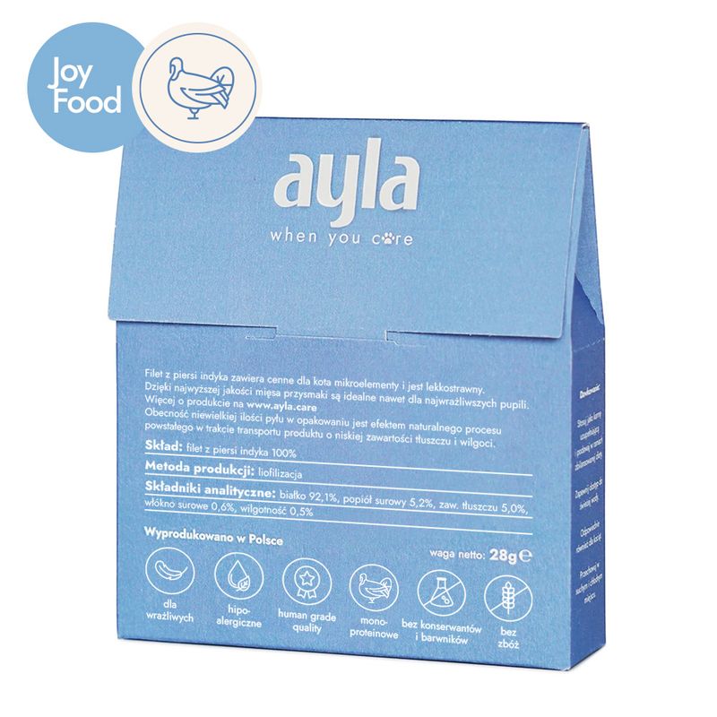AYLA delight filet z piersi indyka przysmak liofilizowany 28g