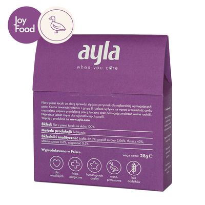 AYLA delight pierś z kaczki ze skórą przysmak liofilizowany 28g