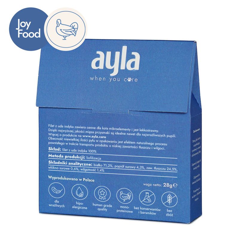 AYLA delight filet z uda indyka przysmak liofilizowany 28g