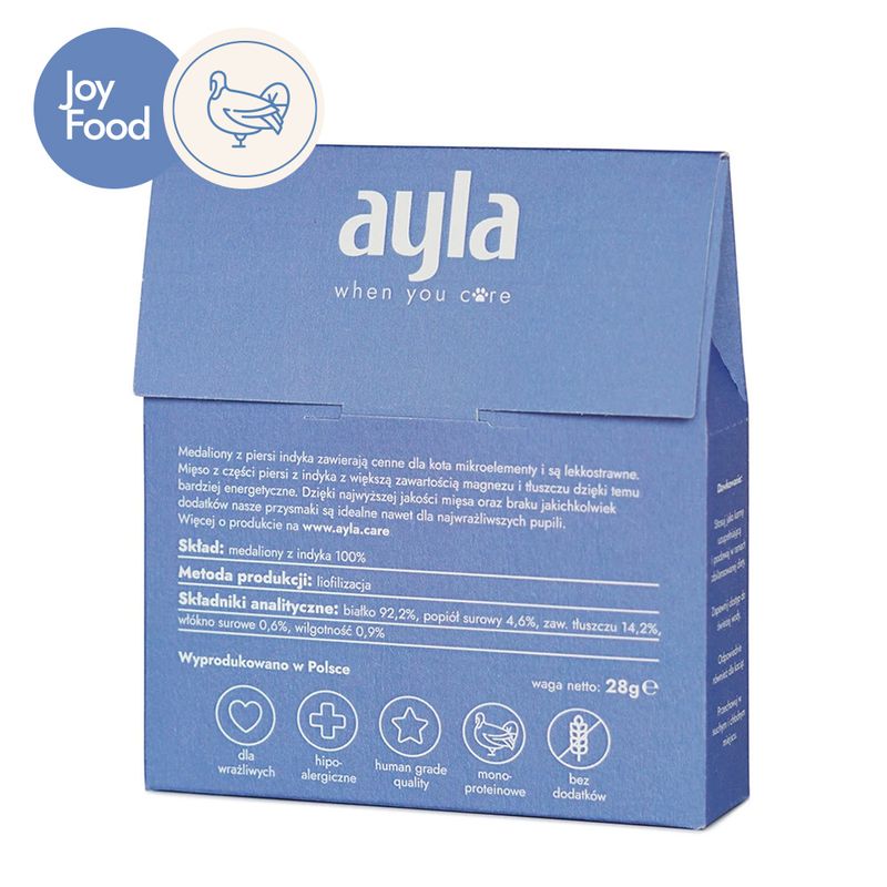 AYLA delight medaliony z indyka przysmak liofilizowany 28g