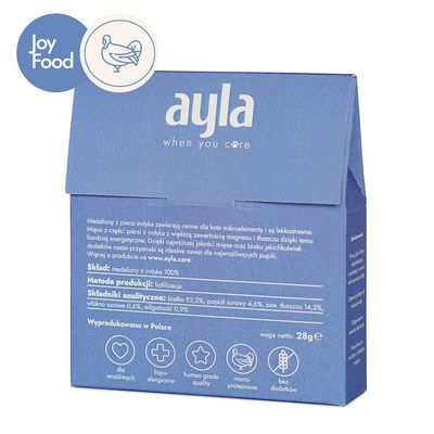 AYLA delight medaliony z indyka przysmak liofilizowany 28g