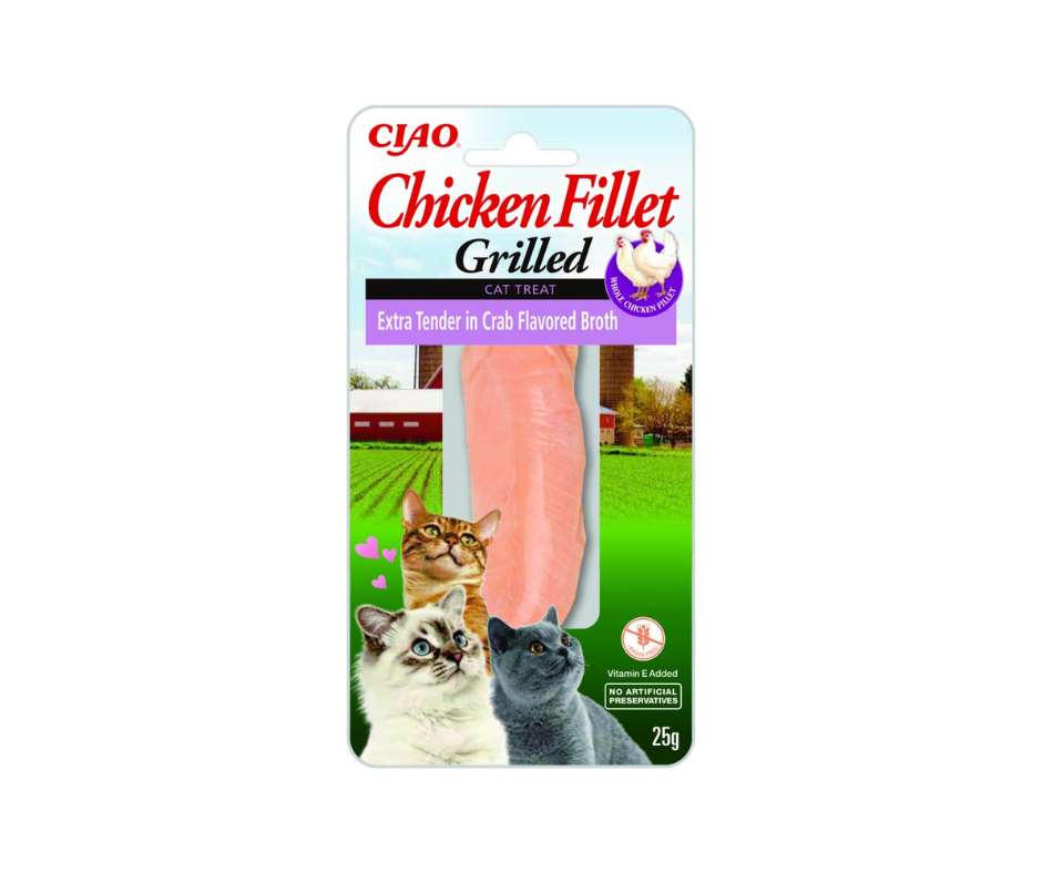 INABA CIAO delikatnie grillowany filet z kurczaka w bulionie z kraba