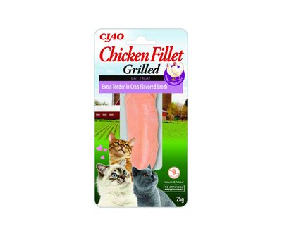 INABA CIAO delikatnie grillowany filet z kurczaka w bulionie z kraba