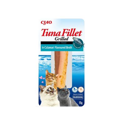 INABA CIAO delikatnie grillowany filet z tuńczyka w bulionie z kalmarów