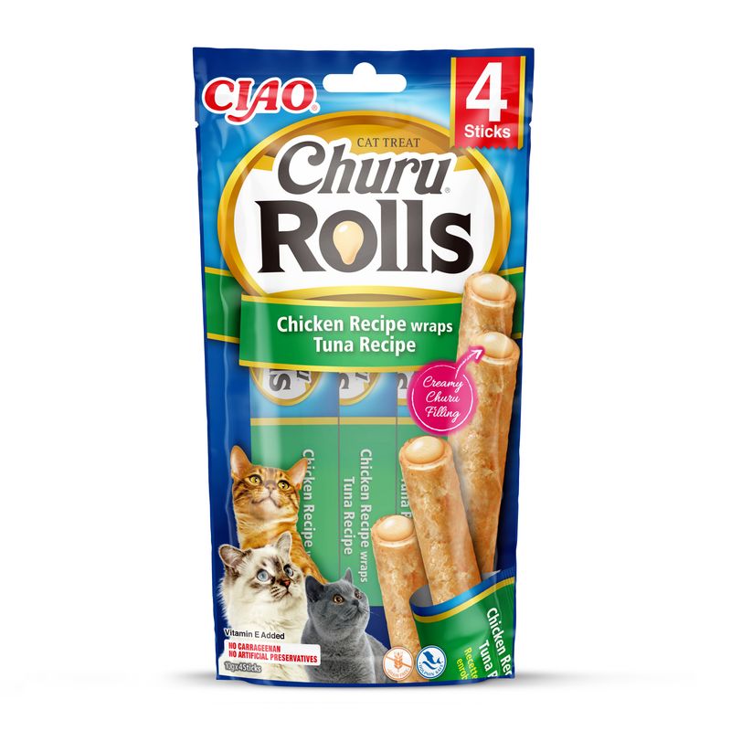 Inaba Churu Rolls przekąska o smaku kurczaka i tuńczyka