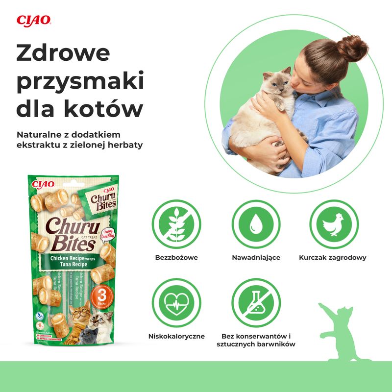 Inaba Churu Bites kurczak z tuńczykiem