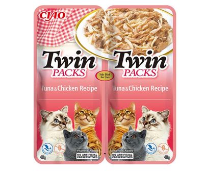 Inaba Cat Twin Packs tuńczyk i kurczak w bulionie z tuńczyka Inaba Cat Twin Packs tuńczyk i kurczak w bulionie z tuńczyka