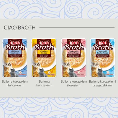 Inaba Ciao Broth kurczak i tuńczyk w bulionie