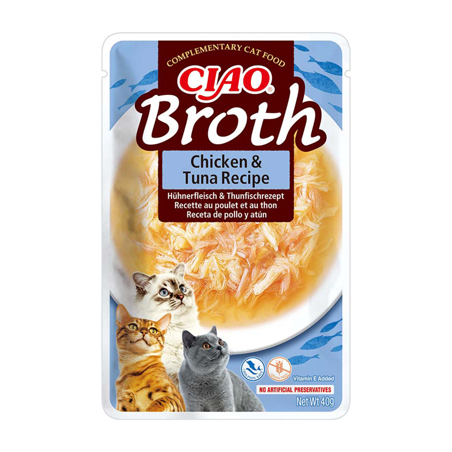 Inaba Ciao Broth kurczak i tuńczyk w bulionie