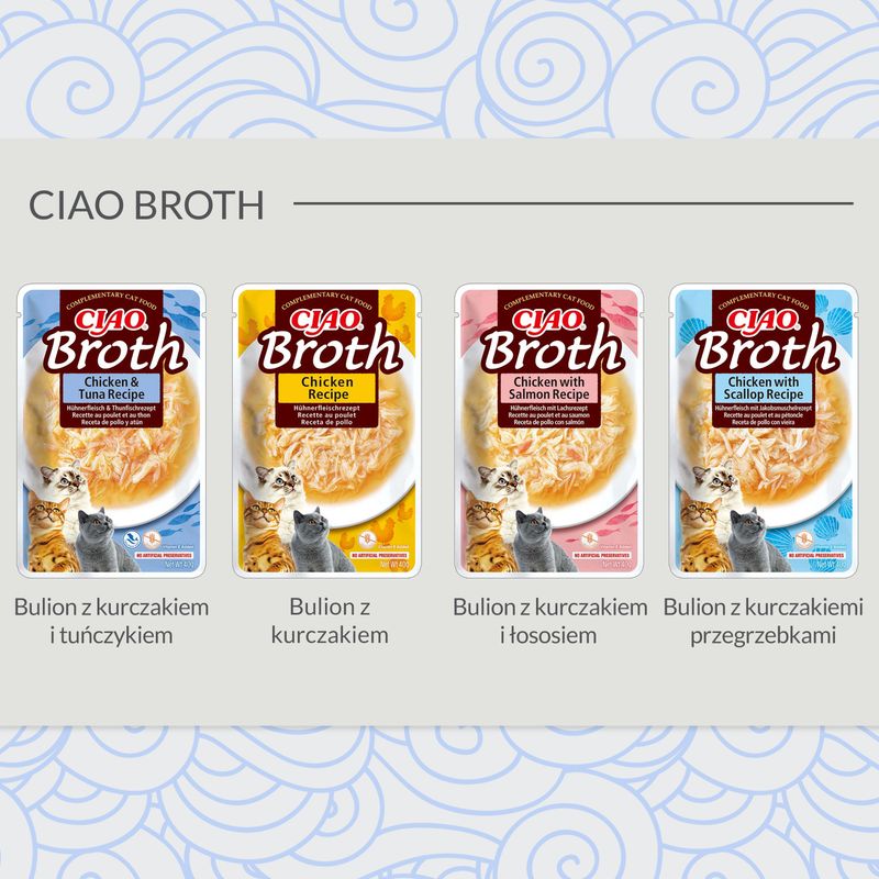 Inaba Ciao Broth kurczak z przegrzebkami w bulionie