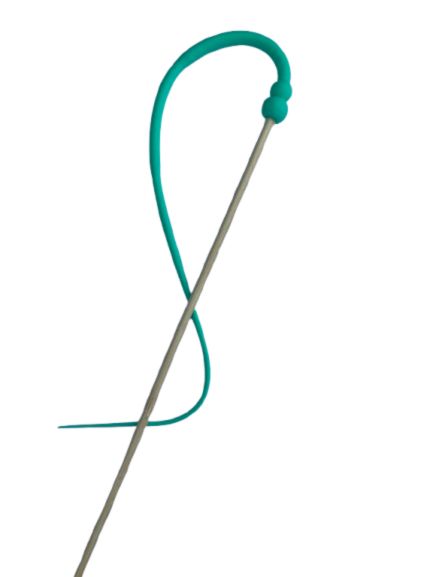 Wędka silikonowa - ogonek turkusowy