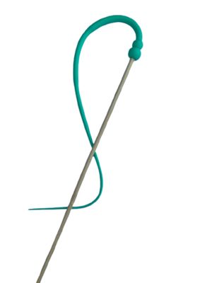 Wędka silikonowa - ogonek turkusowy