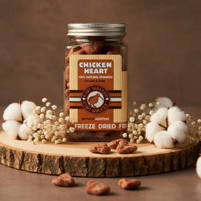 Kiwi Walker przysmaki liofilizowane 100% serca kurze 60g