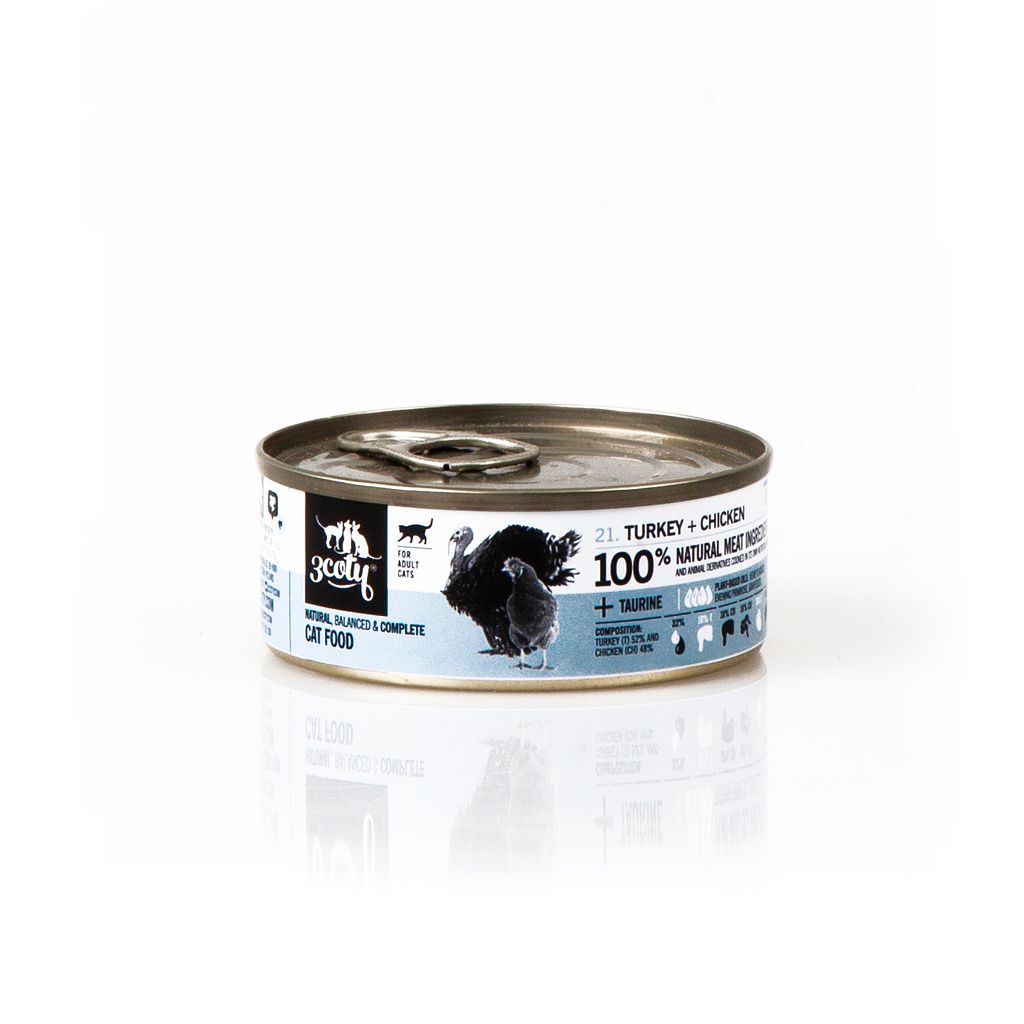 3Coty 21. karma indyk z kurczakiem 80g