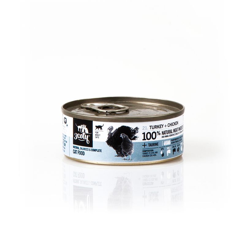 3Coty 21. karma indyk z kurczakiem 80g