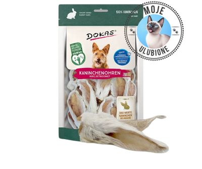 Dokas uszy królicze z sierścią 100g