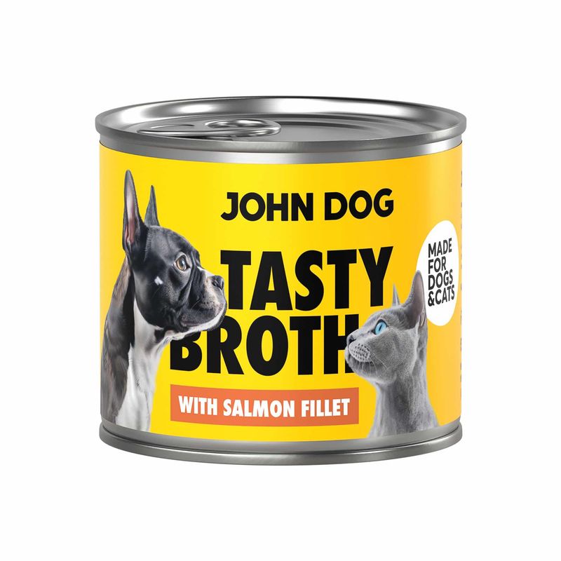John Dog TASTY BROTH bulion z łososiem John Dog TASTY BROTH bulion z łososiem