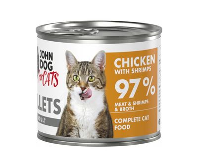 John Dog for Cats fillets kurczak i krewetki