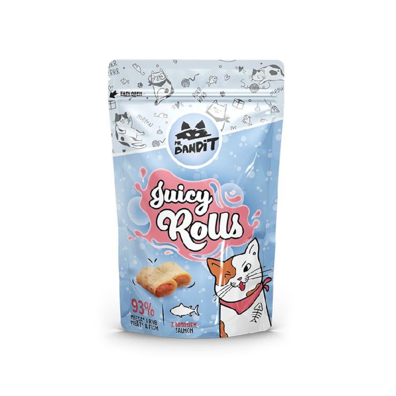 ​Mr. Bandit Juicy Rolls przysmak dla kota z łososiem
