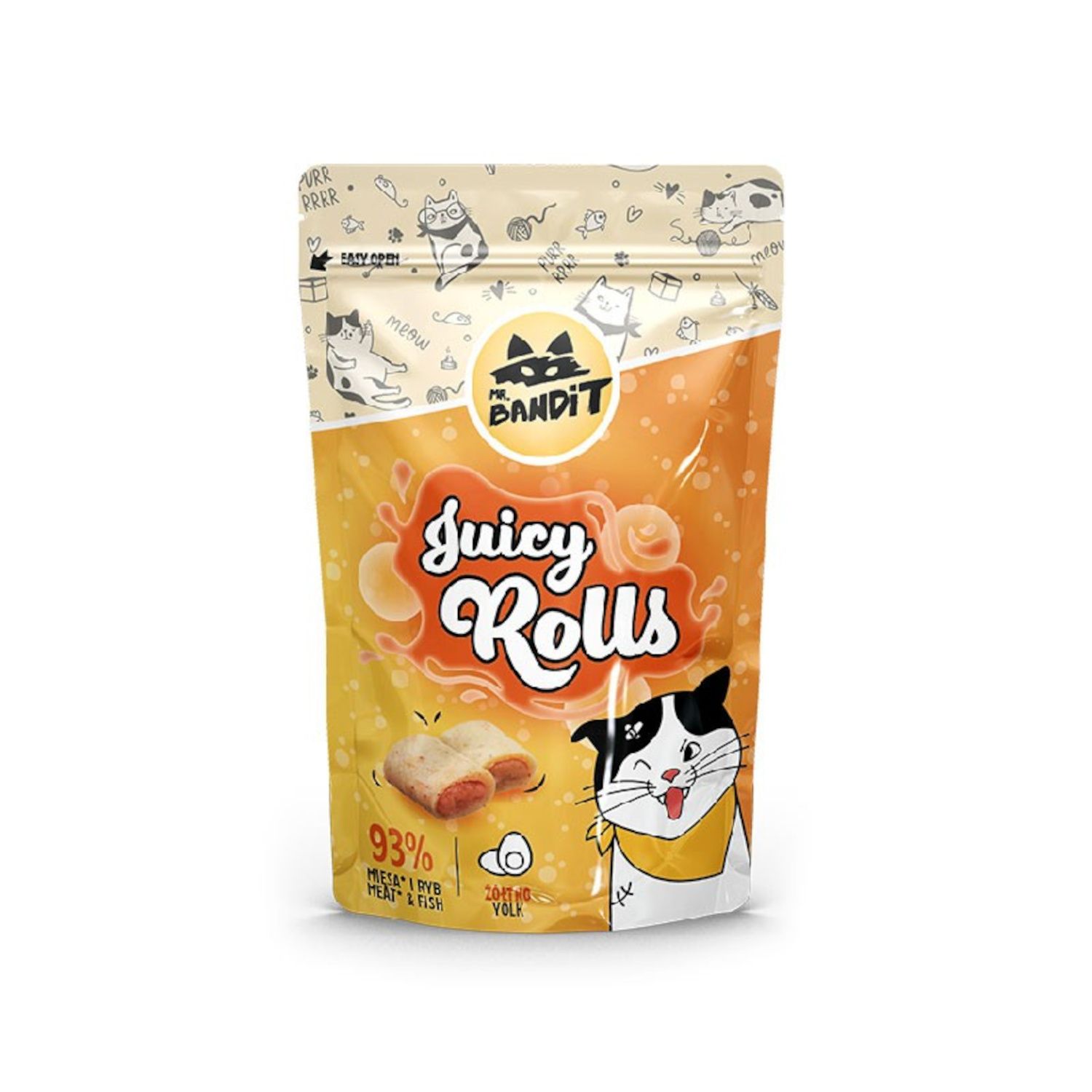 ​Mr. Bandit Juicy Rolls przysmak dla kota z żółtkiem