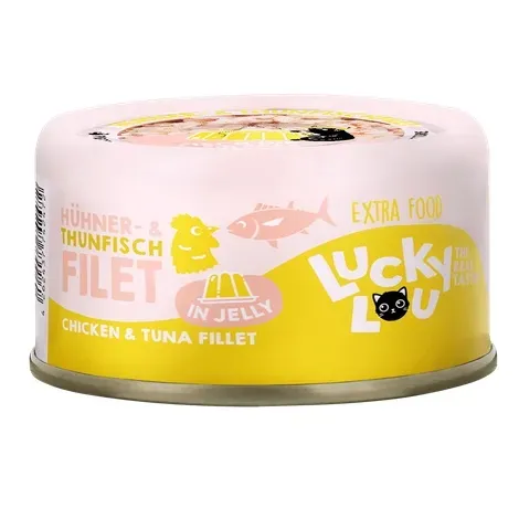 Lucky Lou Extrafood tuńczyk i kurczak w galaretce 70g