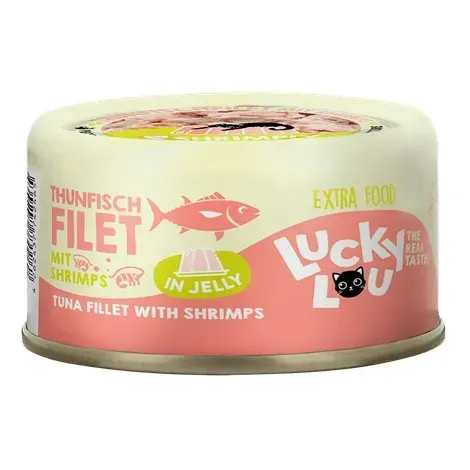 Lucky Lou Extrafood tuńczyk i krewetki w galaretce 70g