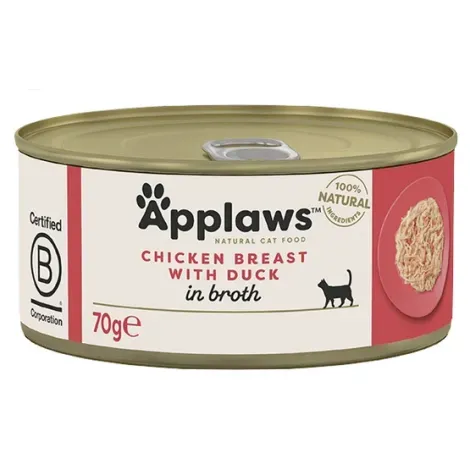 Applaws kurczak i kaczka w bulionie 70g