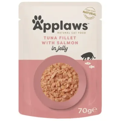 Applaws tuńczyk z łososiem w galaretce 70g