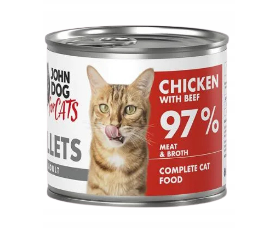 John Dog for cats fillets wołowina