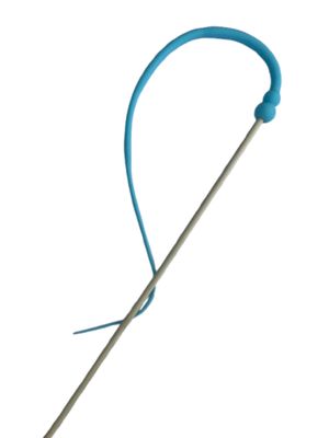 Wędka silikonowa - ogonek niebieski